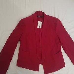 NWT Ark & Co red silky jacket